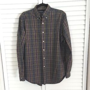 Ralph Lauren Shirt, Buttondown. Classic Plaid, Blue, Green, Tan, Long Sleeves‎